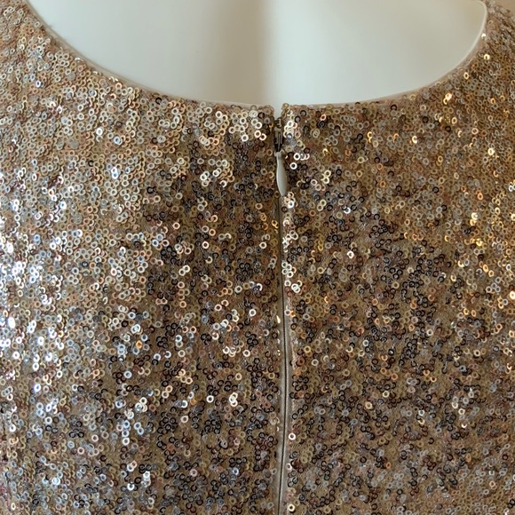 NWT WHBM Gold Sequin Dress, Sz Medium - Picture 6 of 7